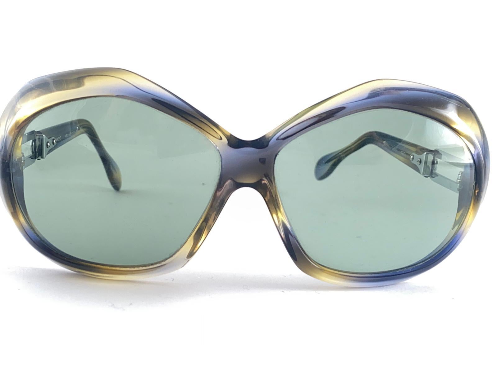 Rare Vintage Indo MERCEDES Oversized 1970's Lunettes de soleil Espagne Unisexe en vente