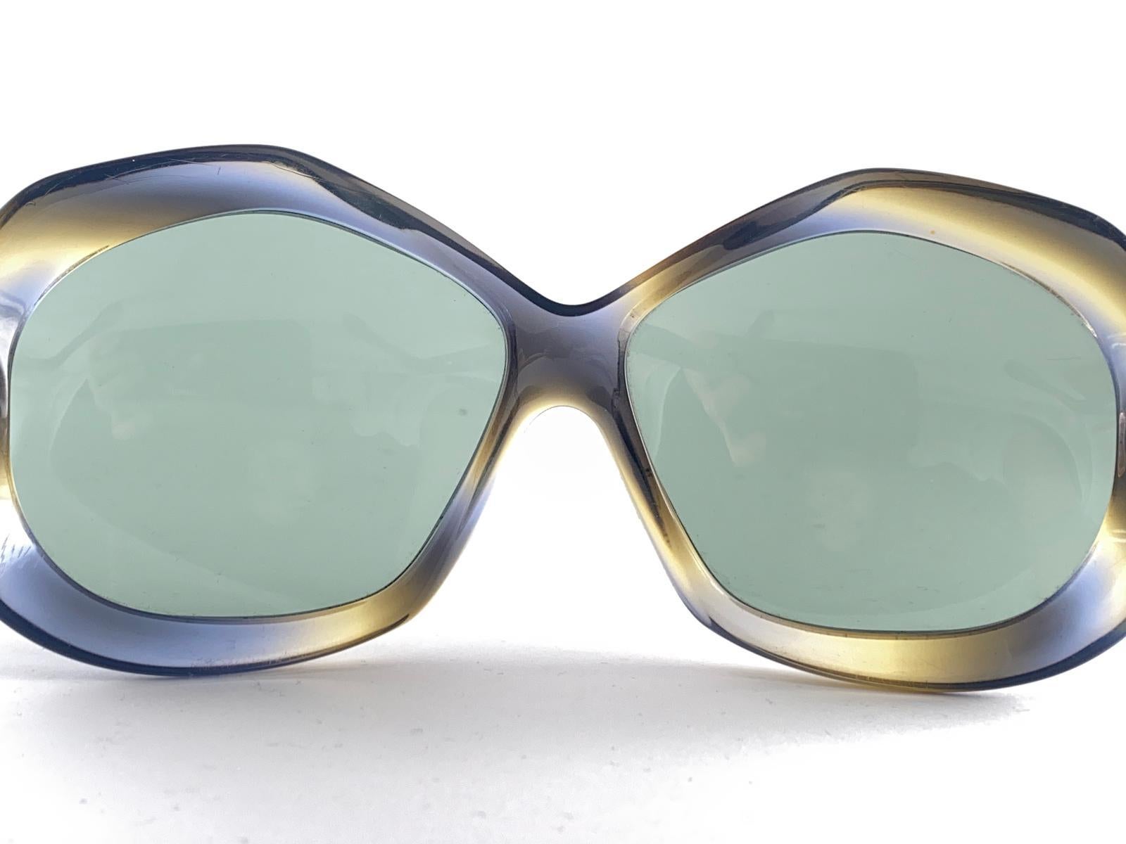 Rare Vintage Indo MERCEDES Oversized 1970's Lunettes de soleil Espagne en vente 1