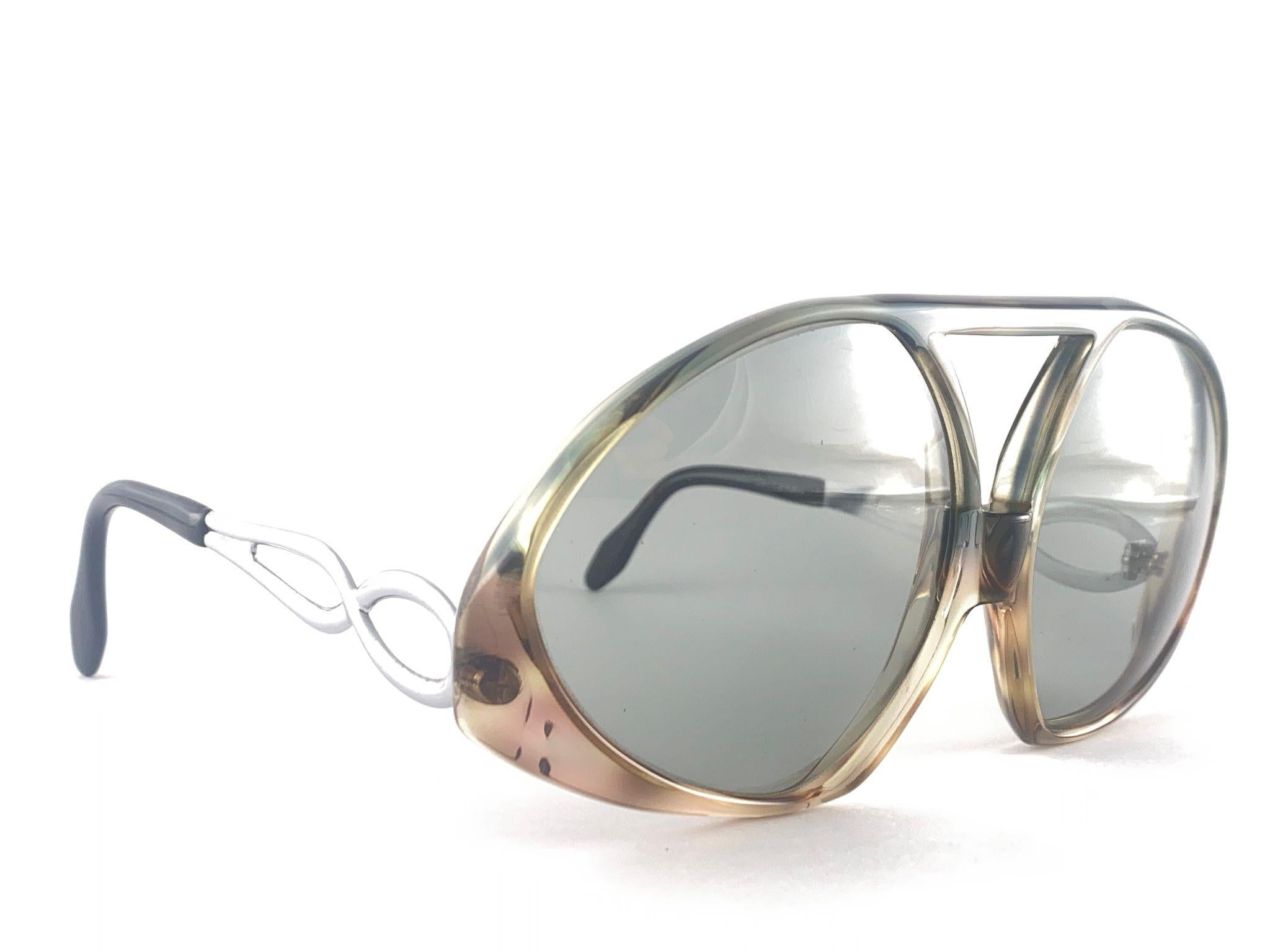 Seltene Vintage Indo Sol Baccara Sonnenbrille in Übergröße 1970er Jahre Paris, Vintage im Zustand „Hervorragend“ im Angebot in Baleares, Baleares