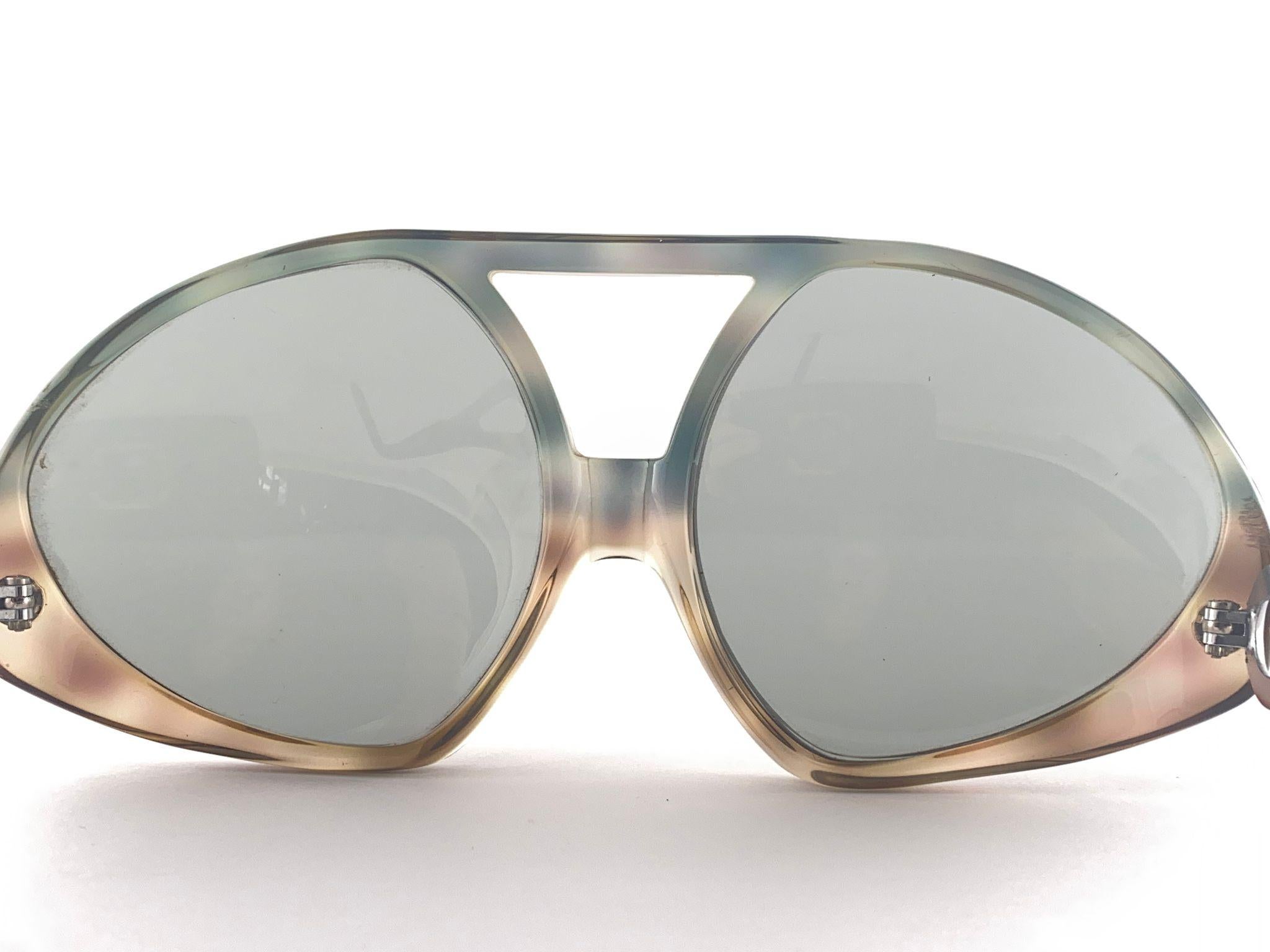 Seltene Vintage Indo Sol Baccara Sonnenbrille in Übergröße 1970er Jahre Paris, Vintage im Angebot 1