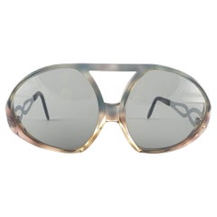 Rare Vintage Indo Sol Baccara Oversized 1970'S Sunglasses Paris