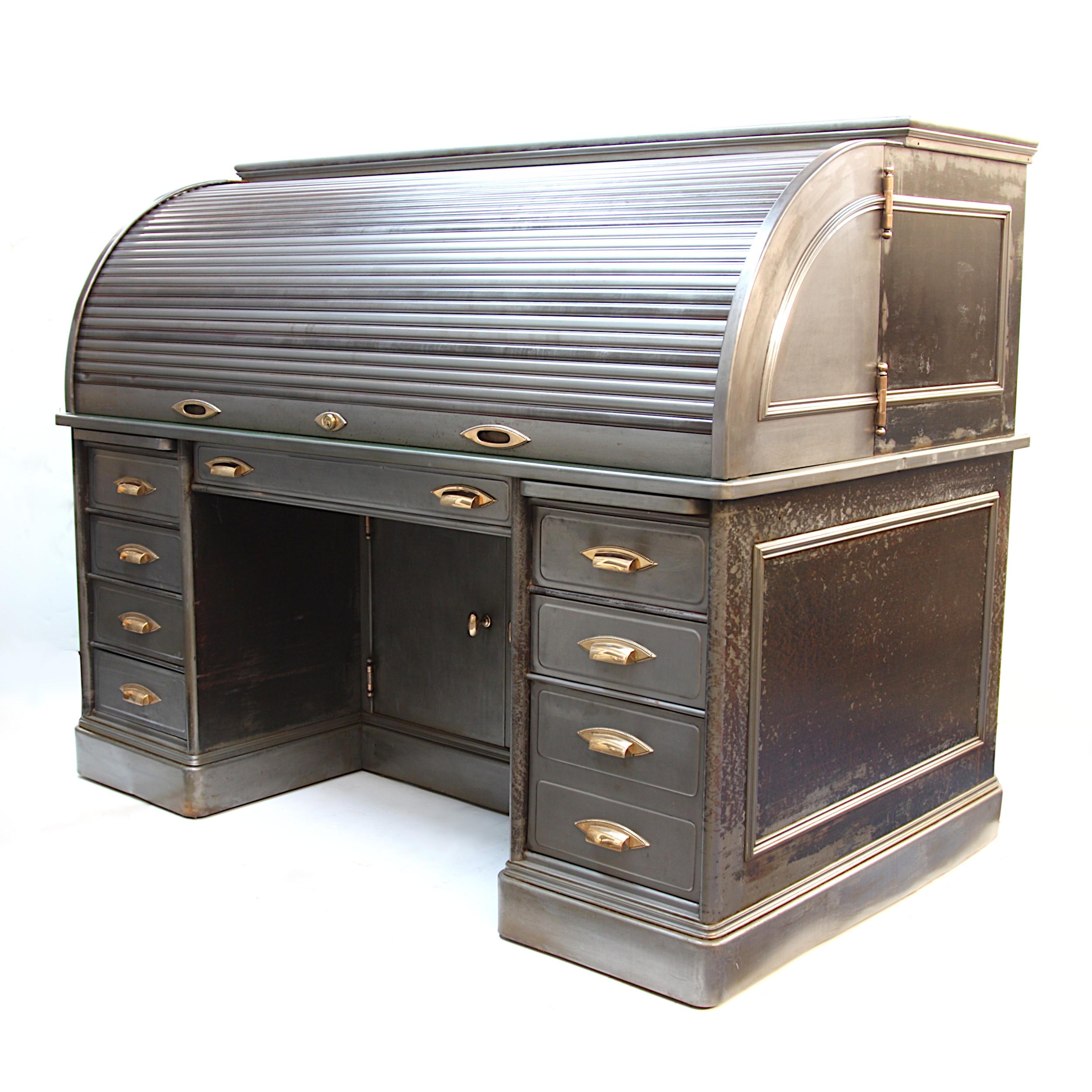 metal roll top desk