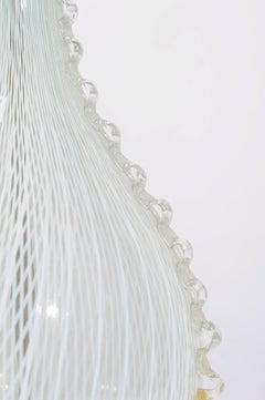 Rare Elegant Vintage Italian Glass Table Lamp by Balsamo Stella