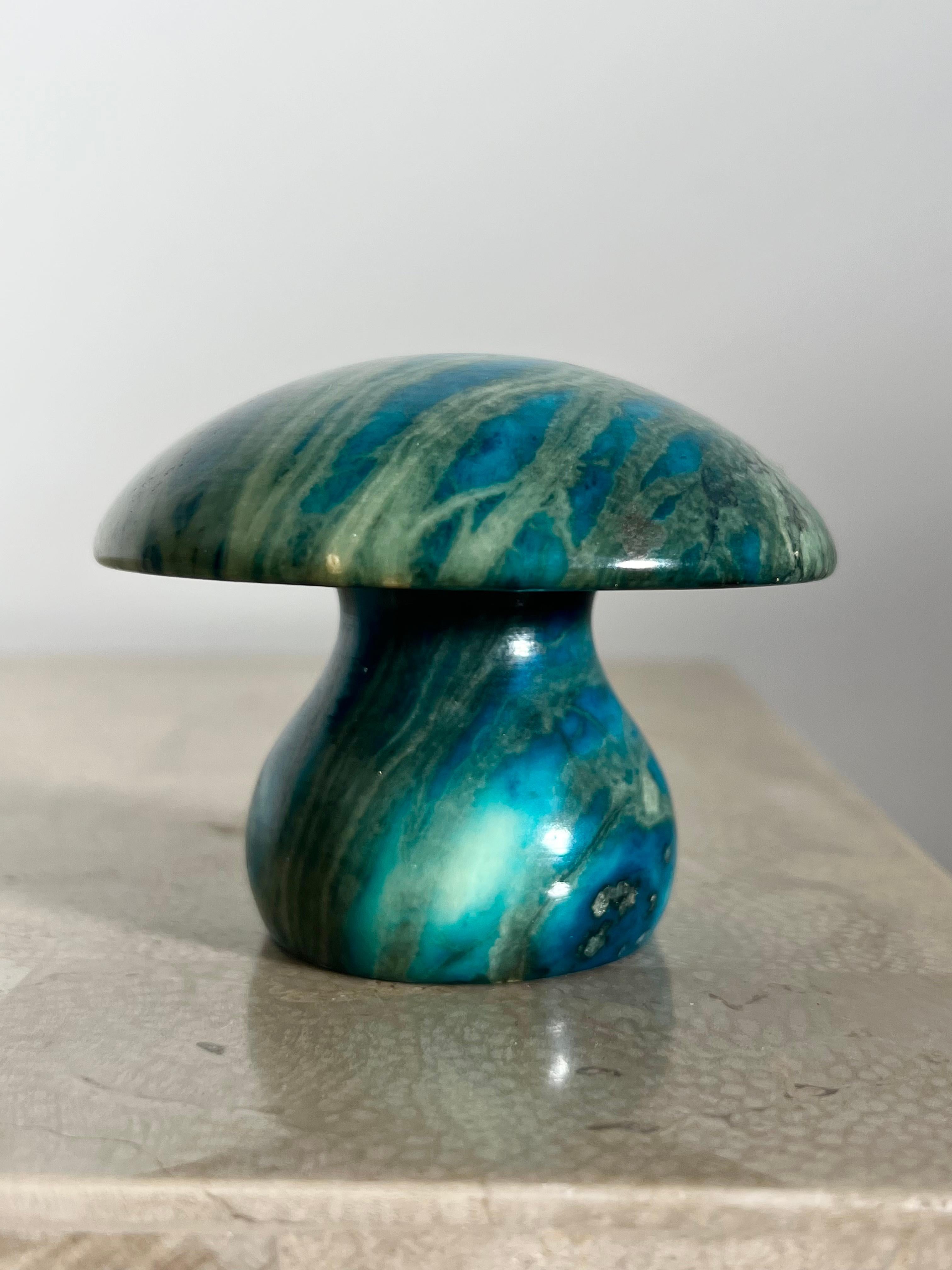 Rare Vintage Italian Marble Mushroom Paperweight Objet D’art, 1960s 10