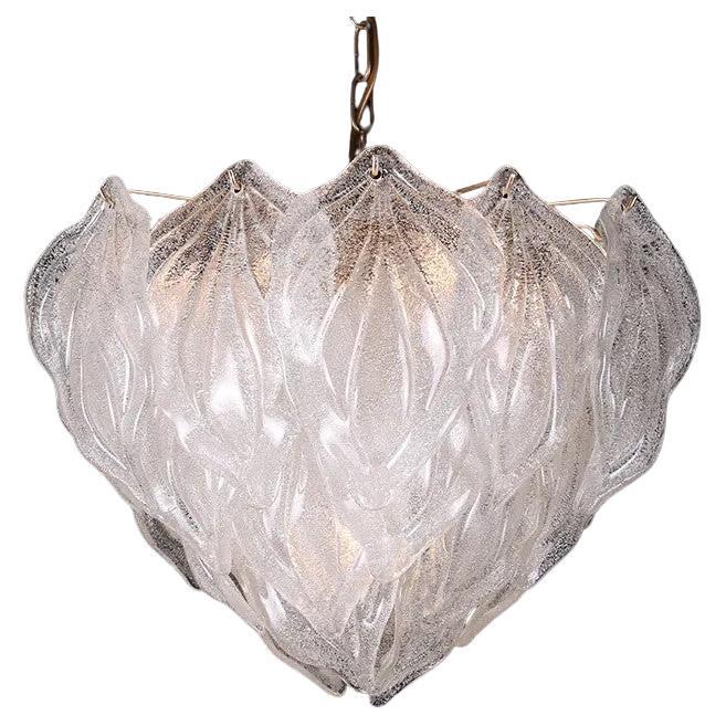 Rare lustre Vintage Italian Murano "Petal" en verre en vente