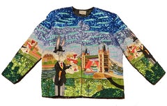 RARE Vintage Jeanette Kastenberg Beaded Sequin Bugs Bunny Jacket c1990s