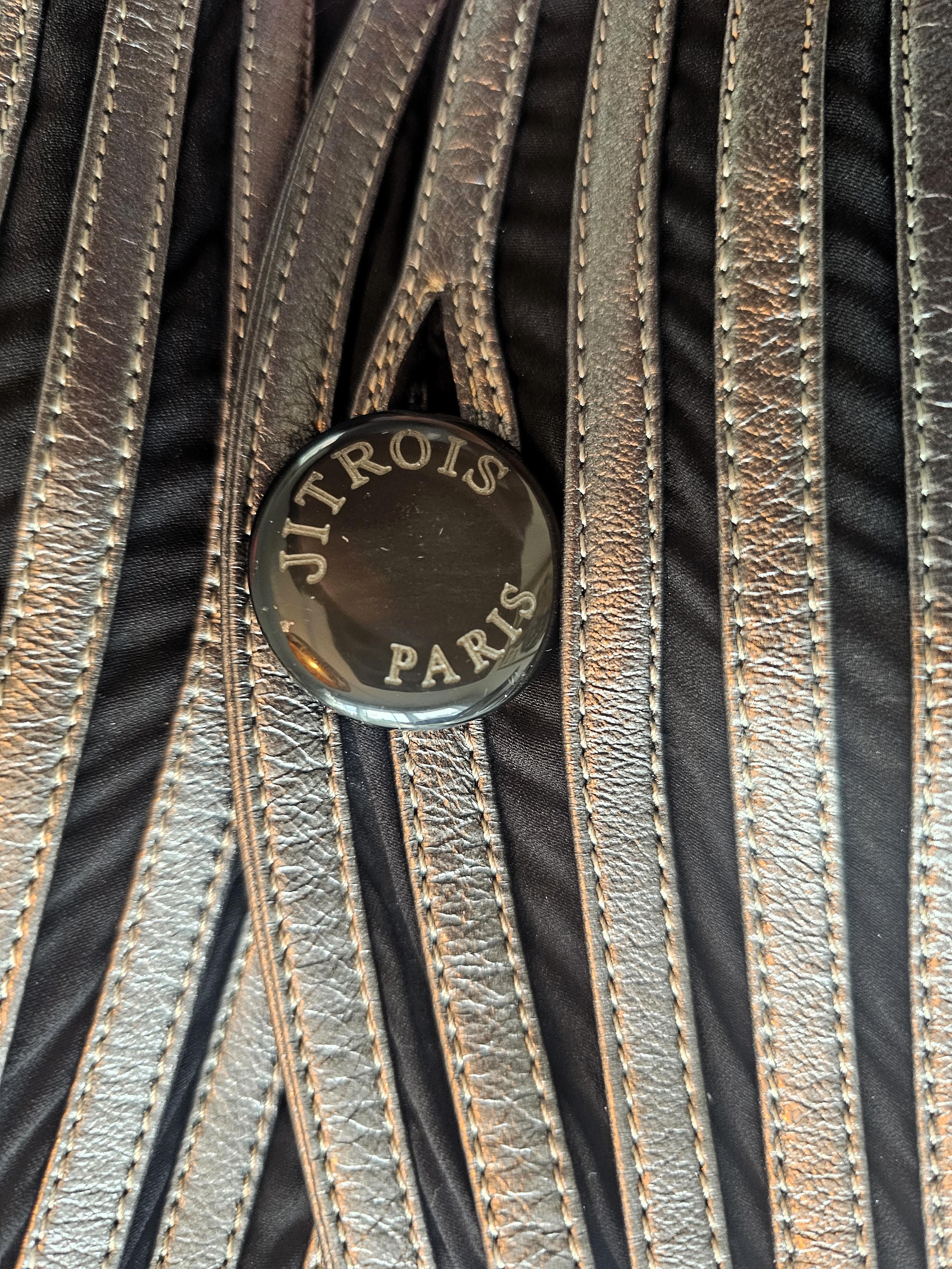 Raro completo di pelle vintage Jitrois a tre pezzi anni '90 in vendita 5
