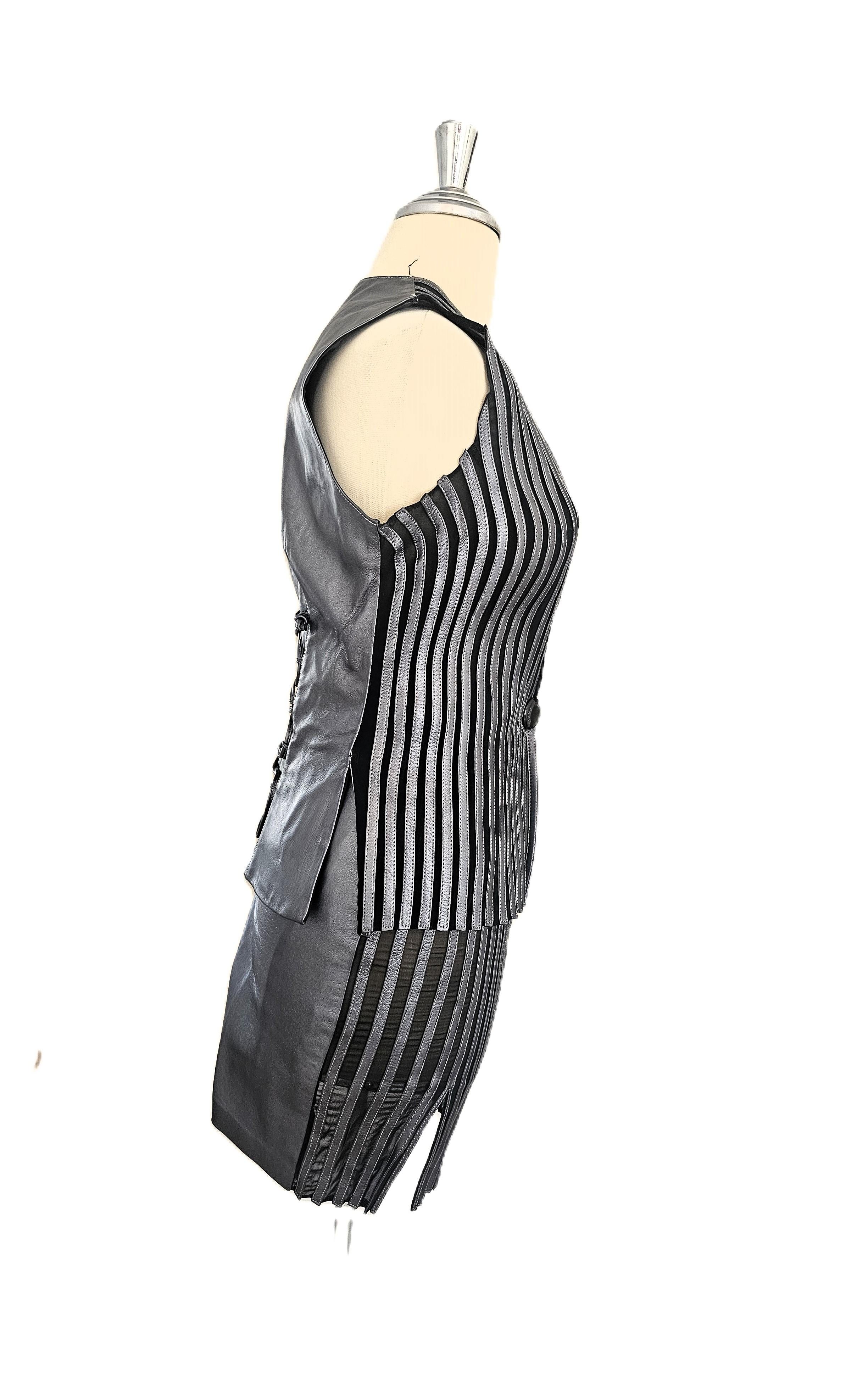 Raro completo di pelle vintage Jitrois a tre pezzi anni '90 In condizioni ottime in vendita a 'S-HERTOGENBOSCH, NL