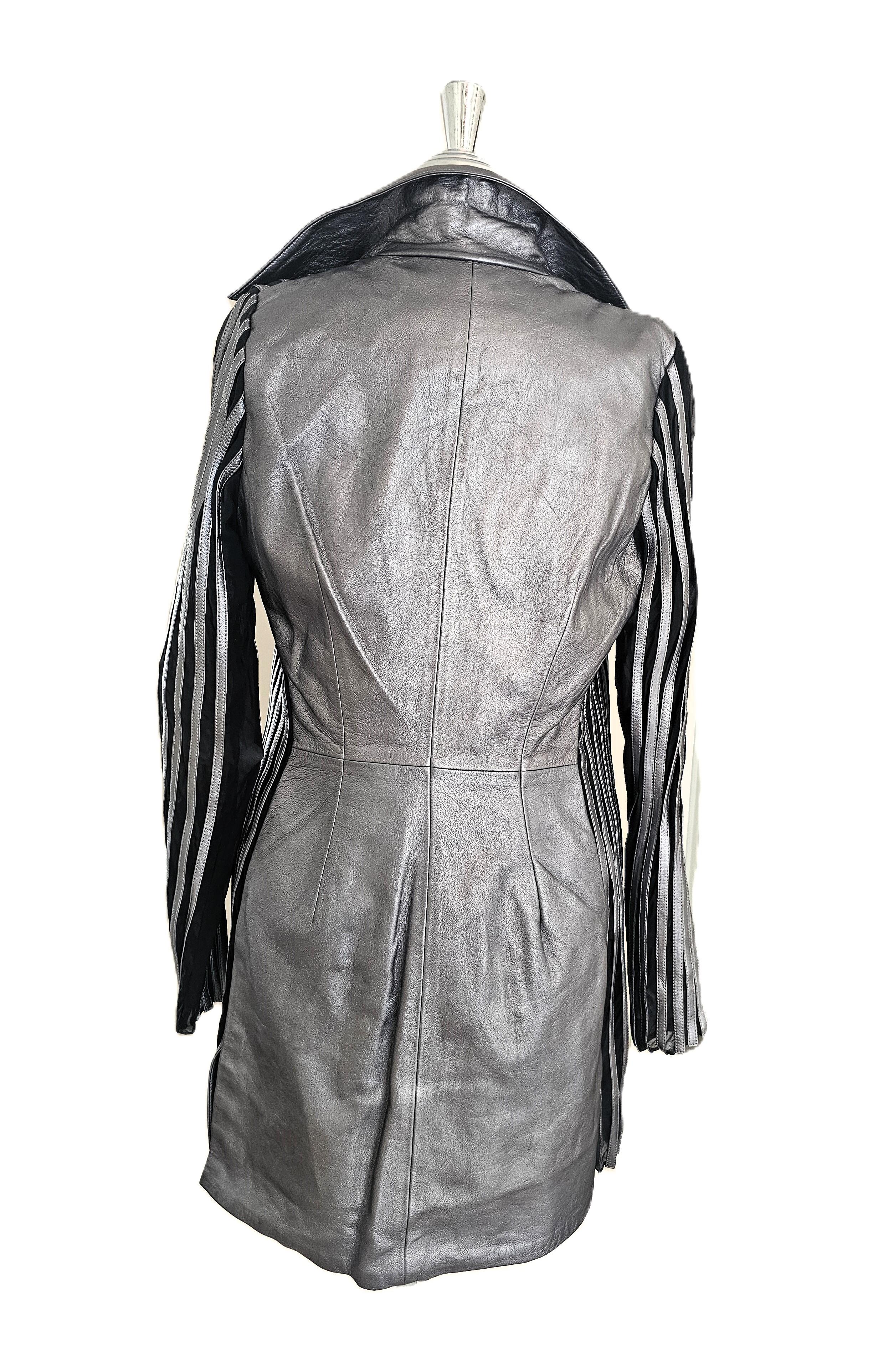 Donna Raro completo di pelle vintage Jitrois a tre pezzi anni '90 in vendita