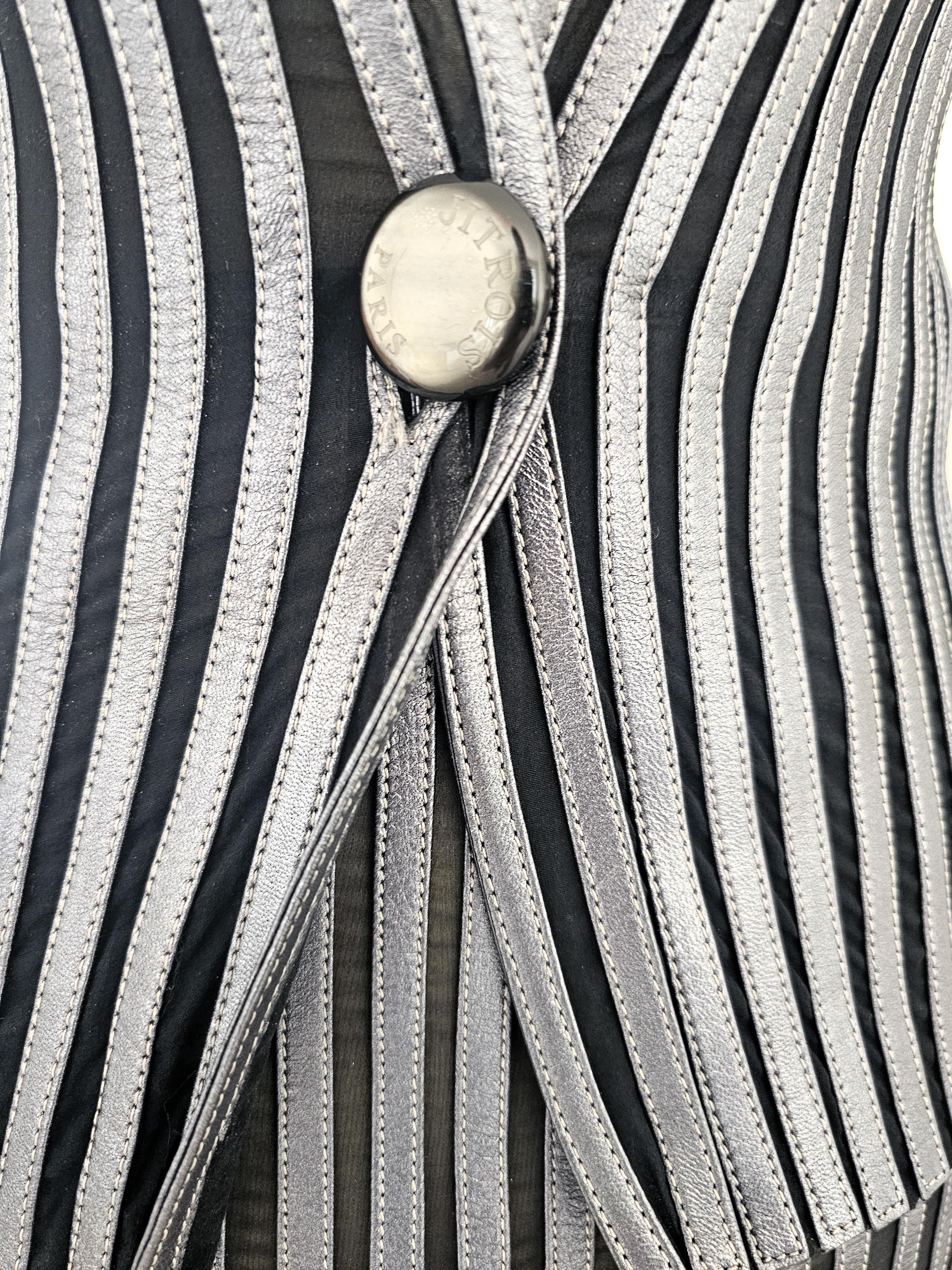 Raro completo di pelle vintage Jitrois a tre pezzi anni '90 in vendita 1