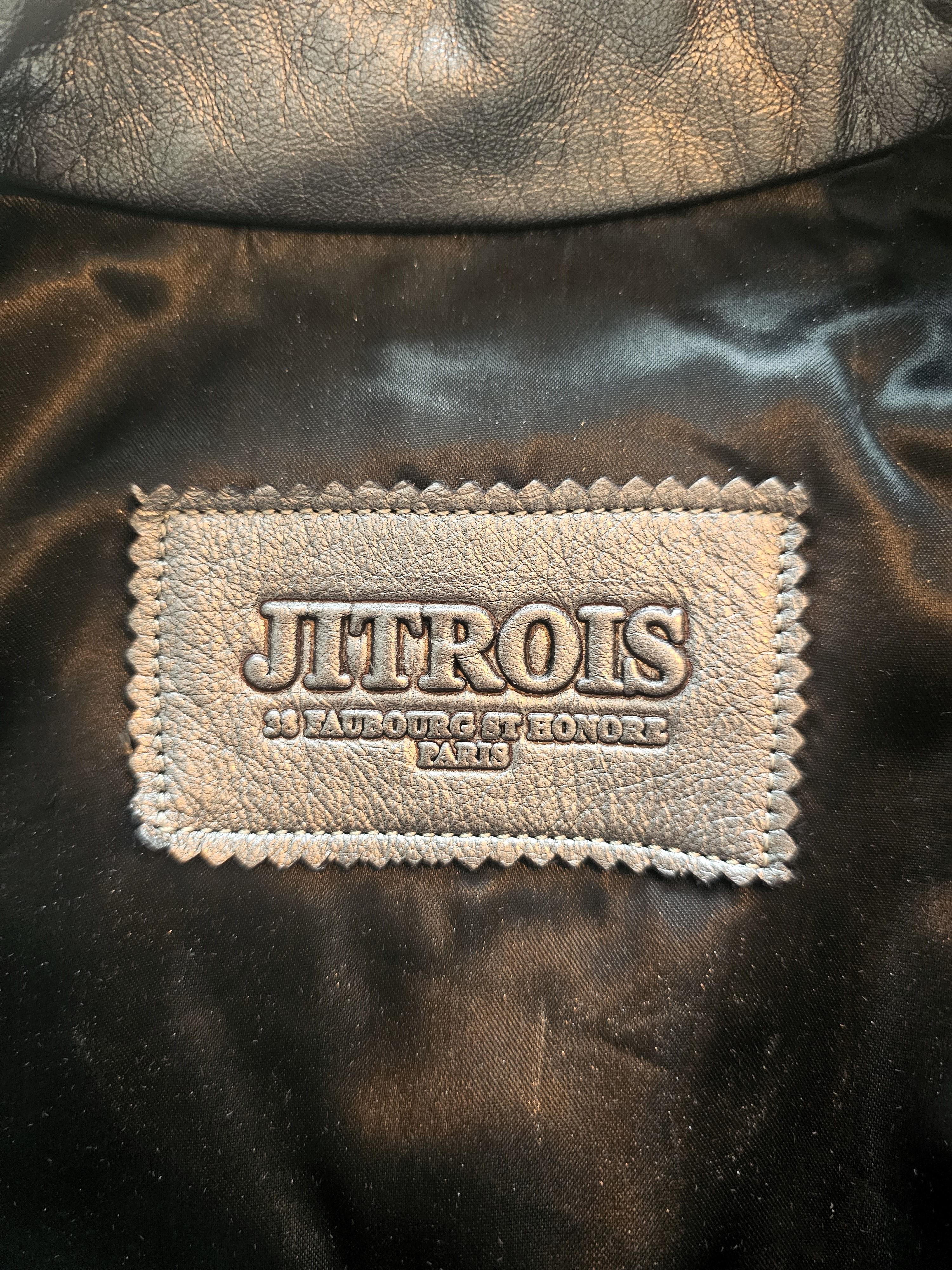 Raro completo di pelle vintage Jitrois a tre pezzi anni '90 in vendita 4