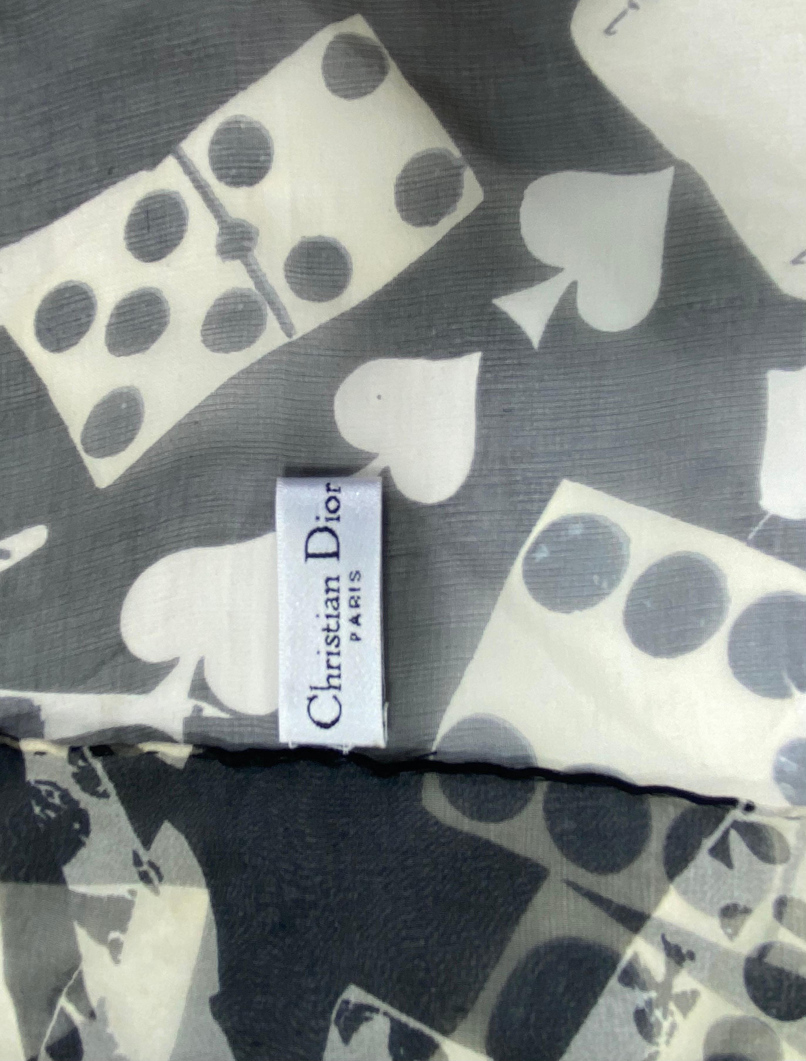 Rare Vintage John Galliano for Christian Dior Silk Scarf In New Condition In Montgomery, TX
