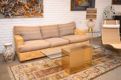 Rare Vintage John Hutton for Donghia Block Island Woven Rattan Sofa