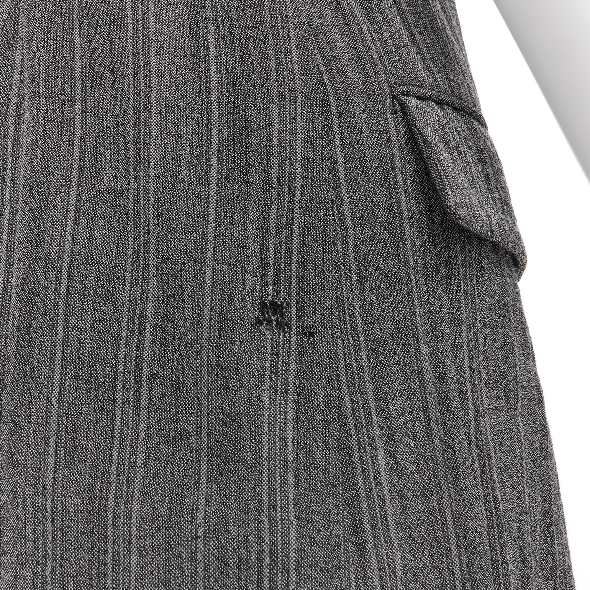 rare vintage JUNYA WATANABE 1992 grey crinkled deconstructed pullover vest en vente 6
