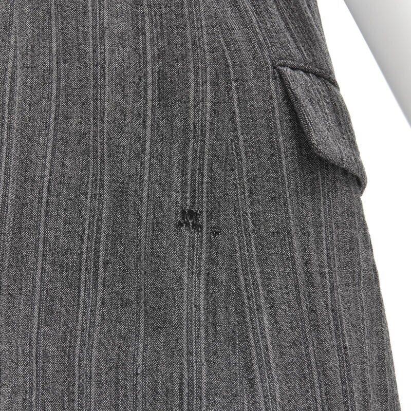 raro vintage JUNYA WATANabe 1992 gilet grigio increspato e decostruito 6