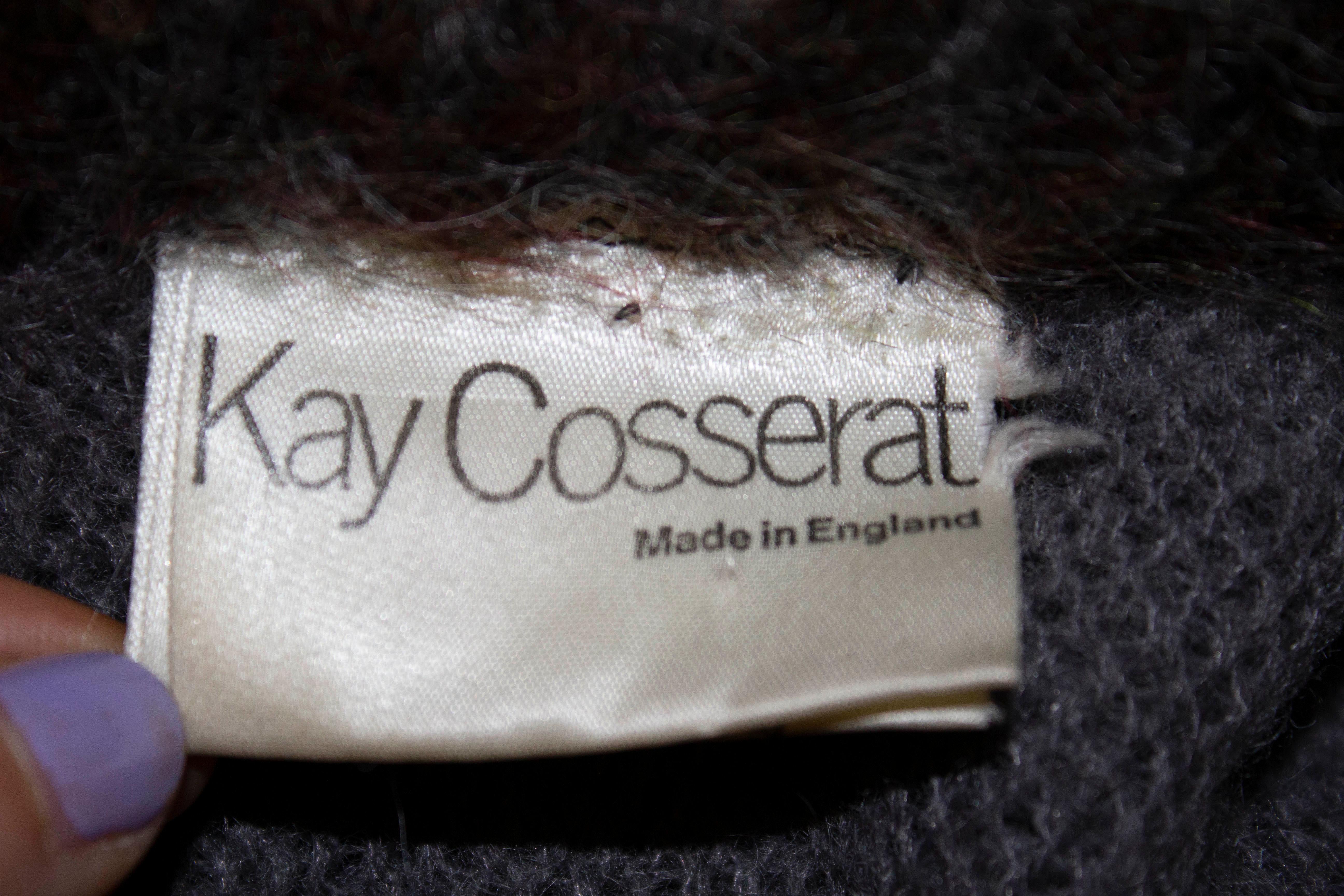 Seltener Vintage Kay Cosserat Mantel aus Wolle im Angebot 1