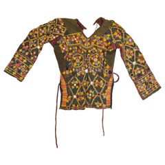 Rare Vintage Kutch Tribal Choli, Blouse with Hand Embroidery and Mirrors, India