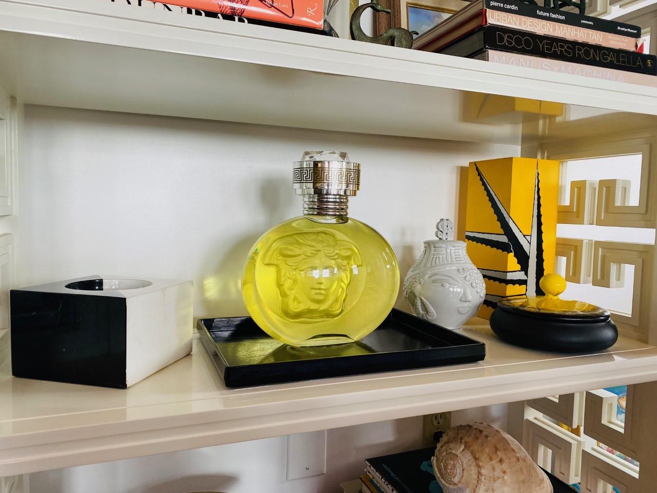 Rare Vintage Large Perfume Factice Blonde by Versace 1990s 5