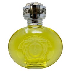 Rare grand flacon de parfum vintage factice blond par Versace, années 1990