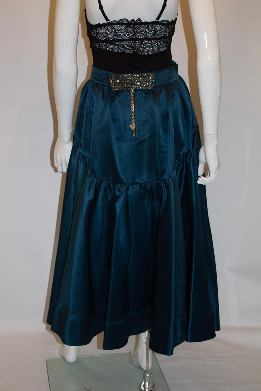 Women's Rare Vintage Luella Silk Evening Skirt For Sale