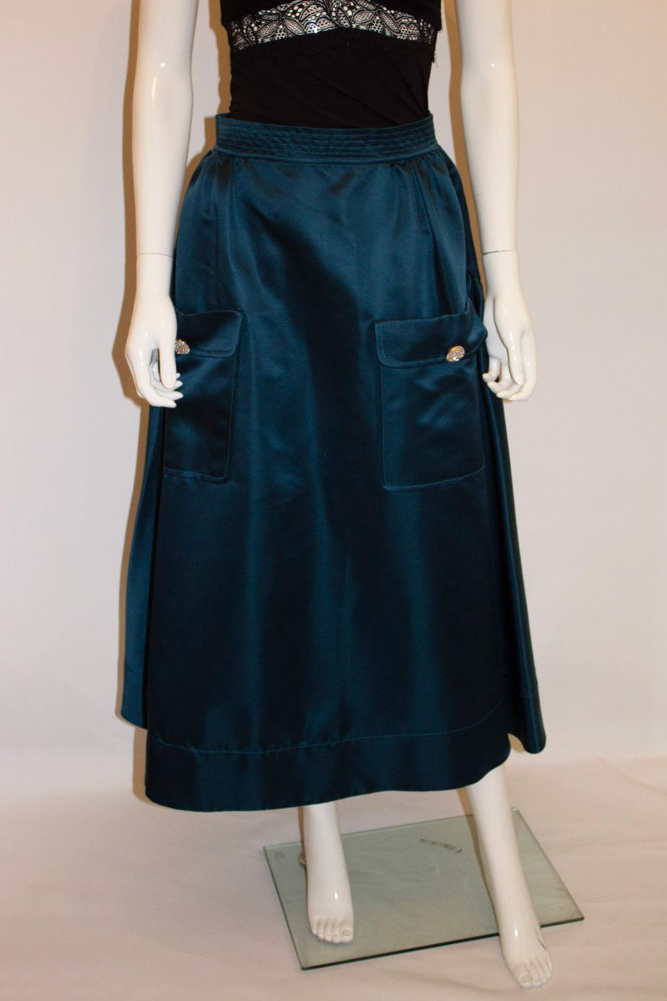 Rare Vintage Luella Silk Evening Skirt For Sale 1