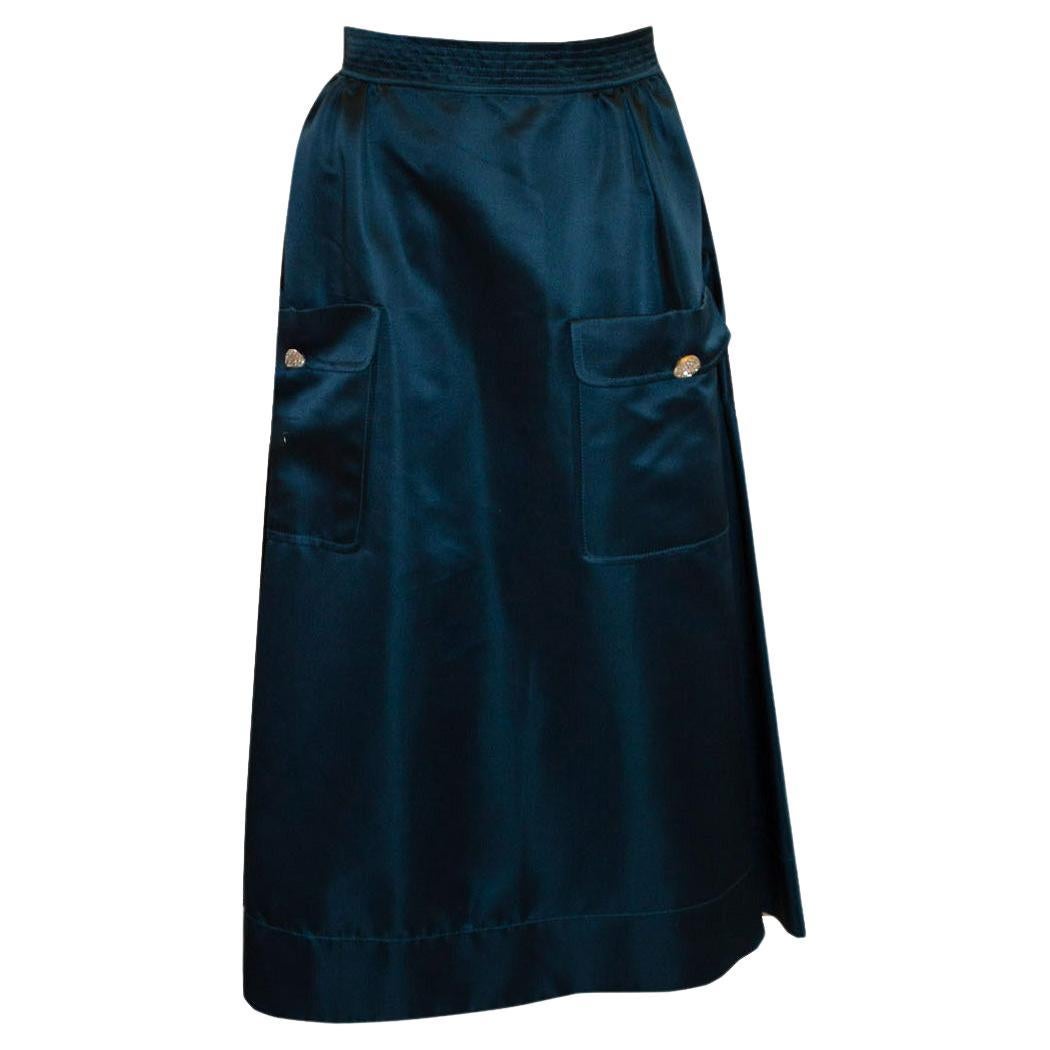 Rare Vintage Luella Silk Evening Skirt For Sale