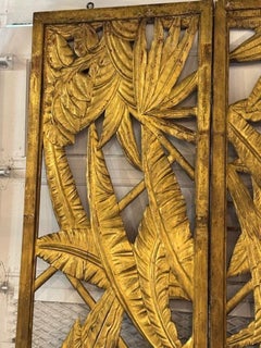 Rare Vintage Maison Jansen Giltwood Screen