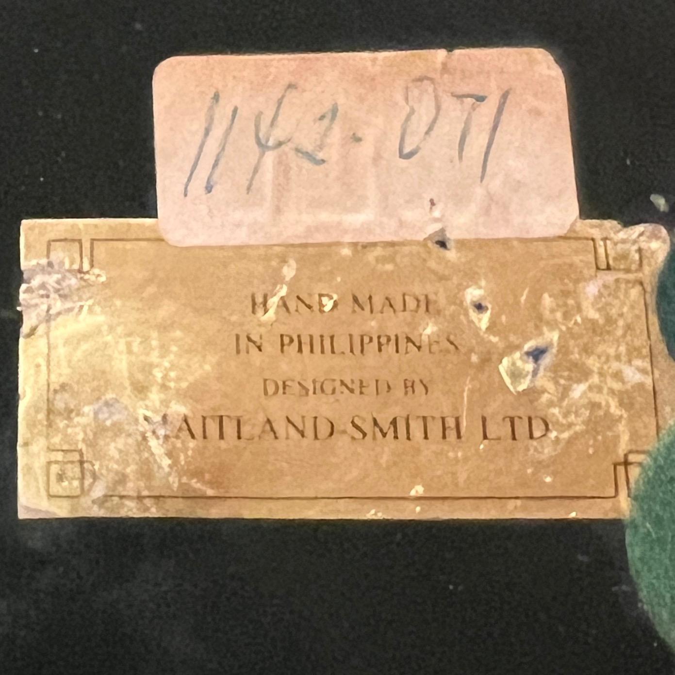 Raro scrigno d'epoca in finta malachite a forma di mela di Maitland Smith in vendita 2