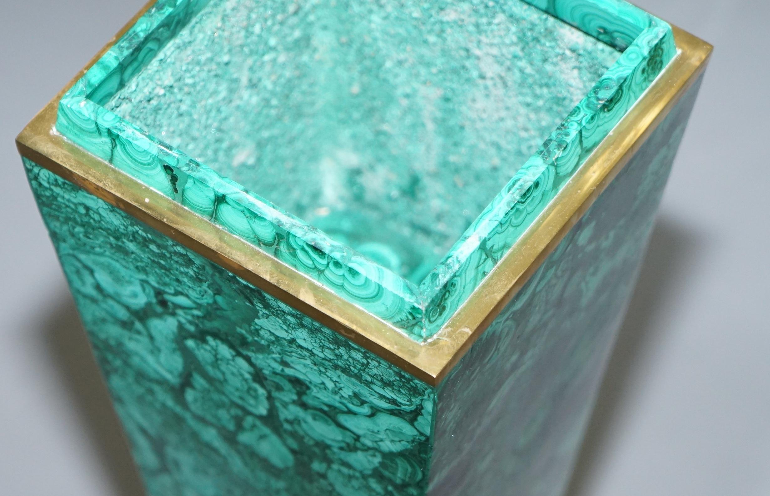 Rare Vintage Malachite Pedestal Chess Set After Alfredo Ravasco Storage Inside 13