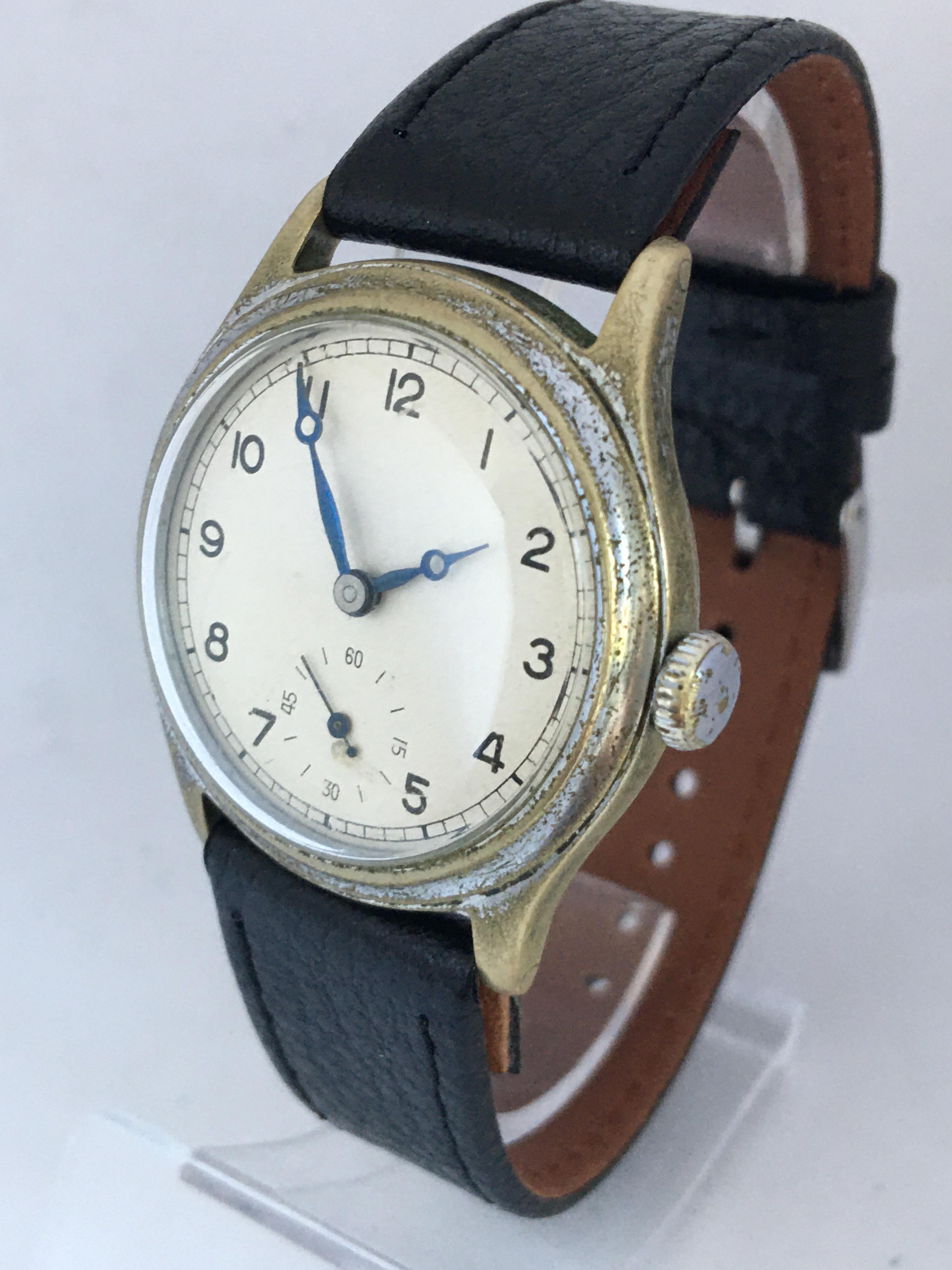 Rare Vintage Manual Winding ATP Bravingtons Supplied Military Watch In Good Condition For Sale In Carlisle, GB