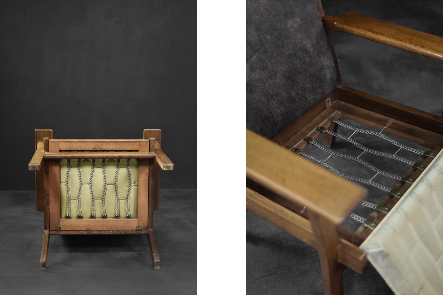 Seltener dänischer Moderner Sessel Modell GE 181 A von Hans J. Wegner aus der Jahrhundertmitte im Angebot 3