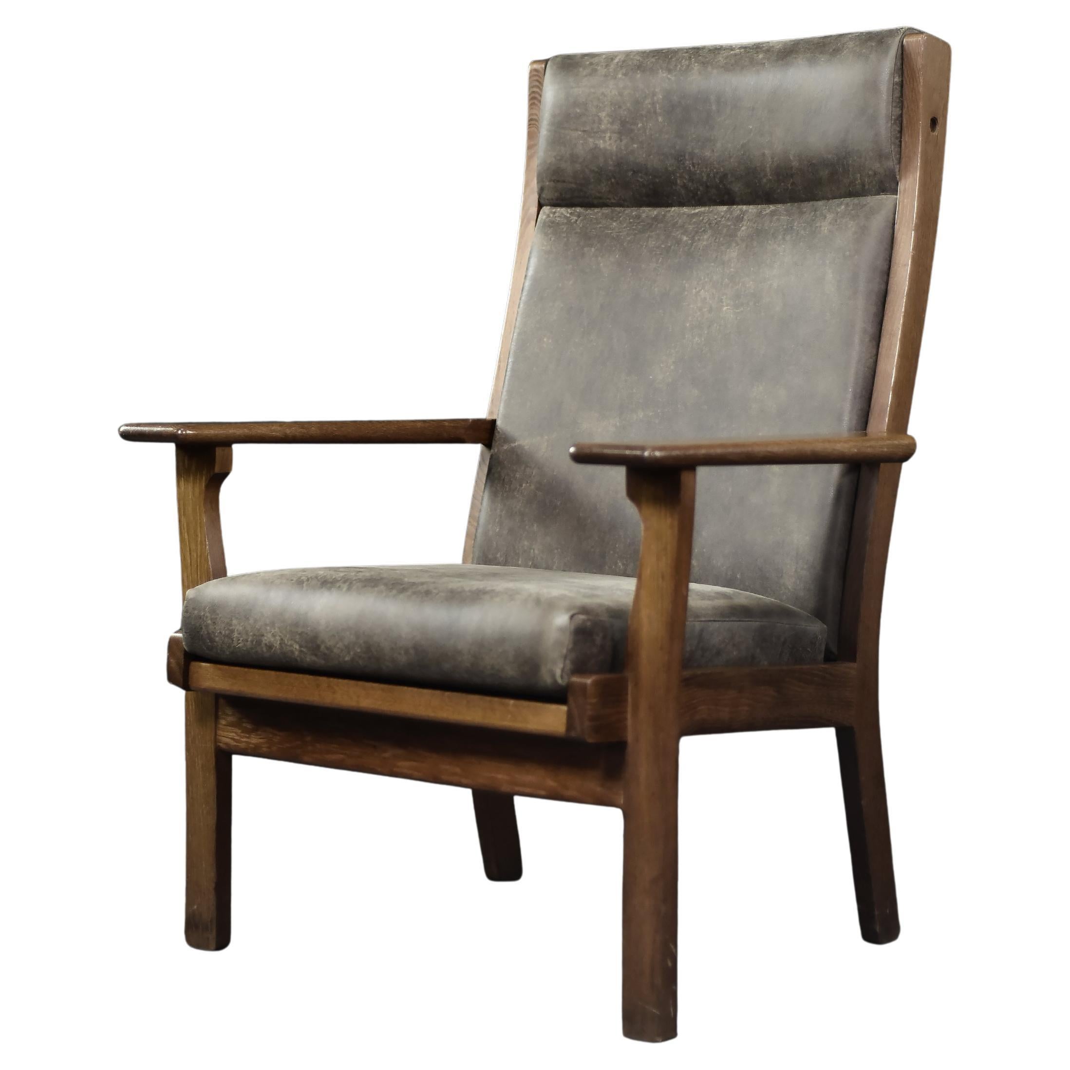 Rare Vintage Mid-Century Danish Modern Armchair Model GE 181 A by Hans J. Wegner