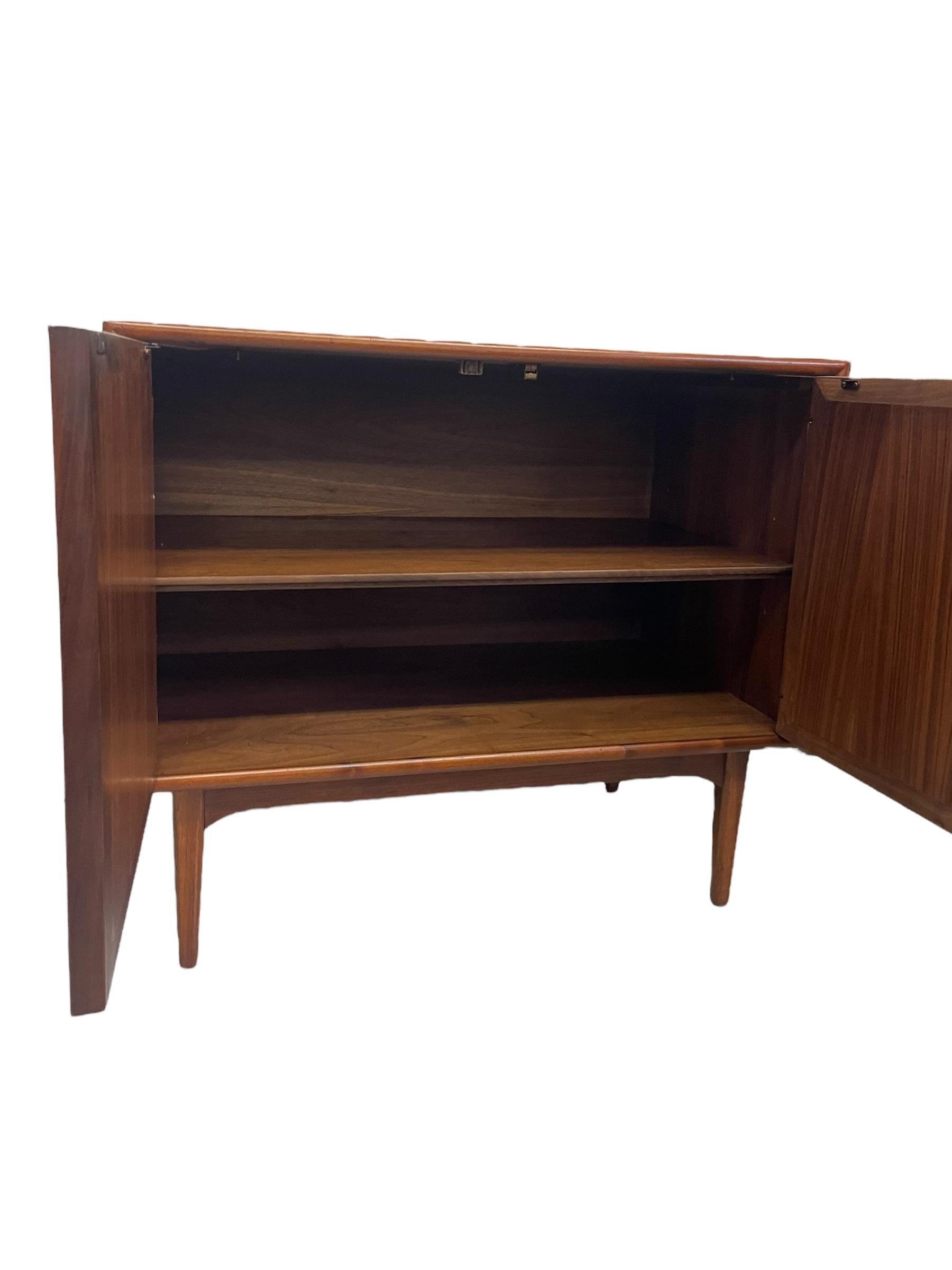 Mid-20th Century Rare Vintage Mid Century Modern Record Cabinet or Credenza by Kipp Stewart For Sale