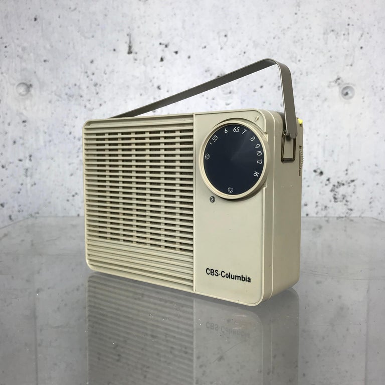 Rare Vintage Modernist Portable Tube Radio by Paul McCobb for CBS