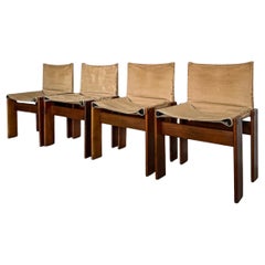 Rare Vintage Monk Dining Chairs by Afra and Tobia Scarpa, Italian Collectible