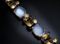 Rare Vintage Moonstone and Sapphire Bracelet Ref: 898651
