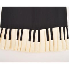 Rare Vintage Moschino Cheap and Chic Piano Keys LBD Mini Dress