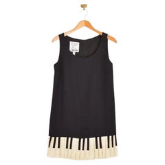 Rare Vintage Moschino Cheap and Chic Piano Keys LBD Mini Dress