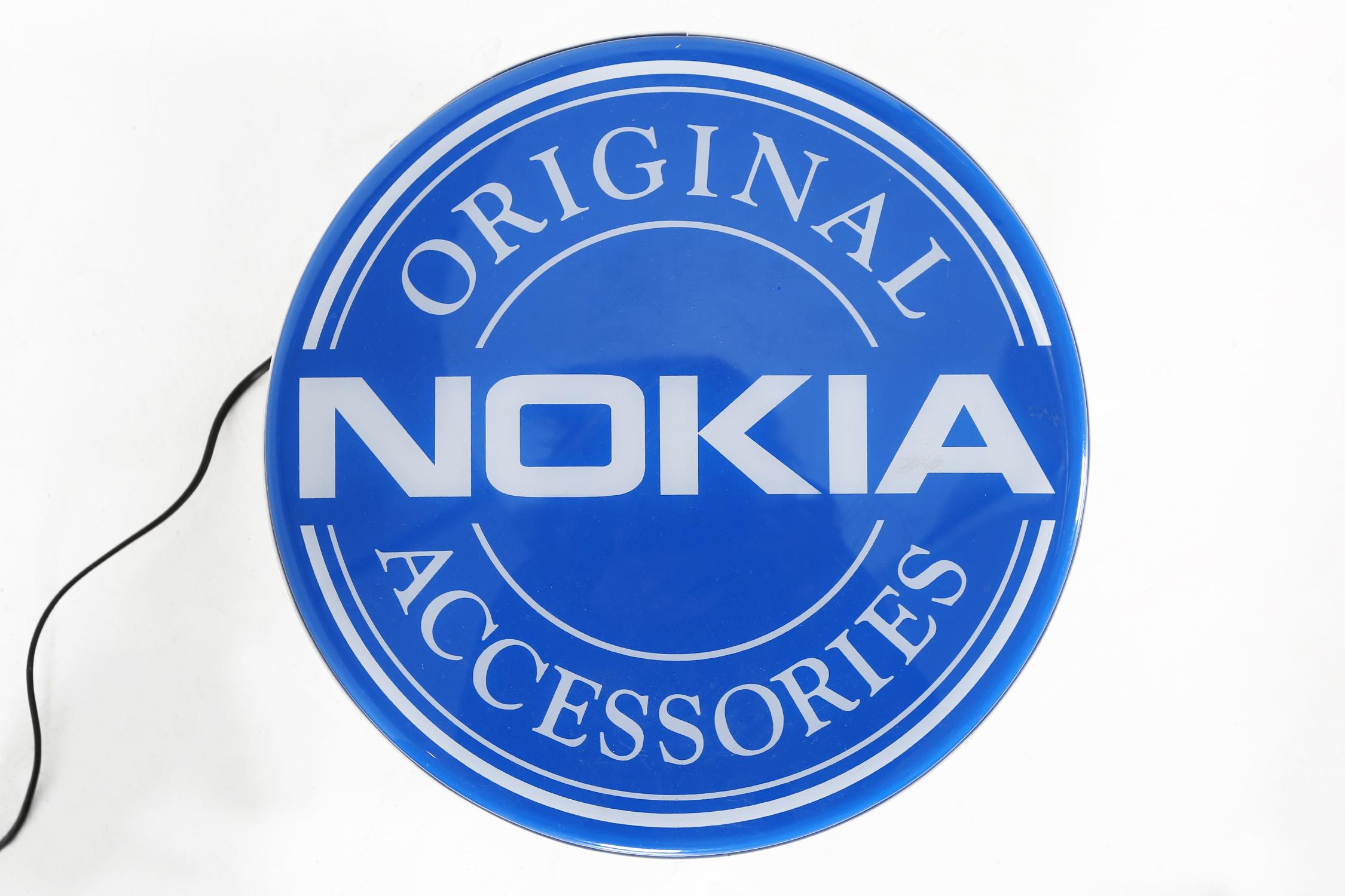 Rare Vintage Nokia Logo Advertising light sign In Good Condition For Sale In Meulebeke, BE