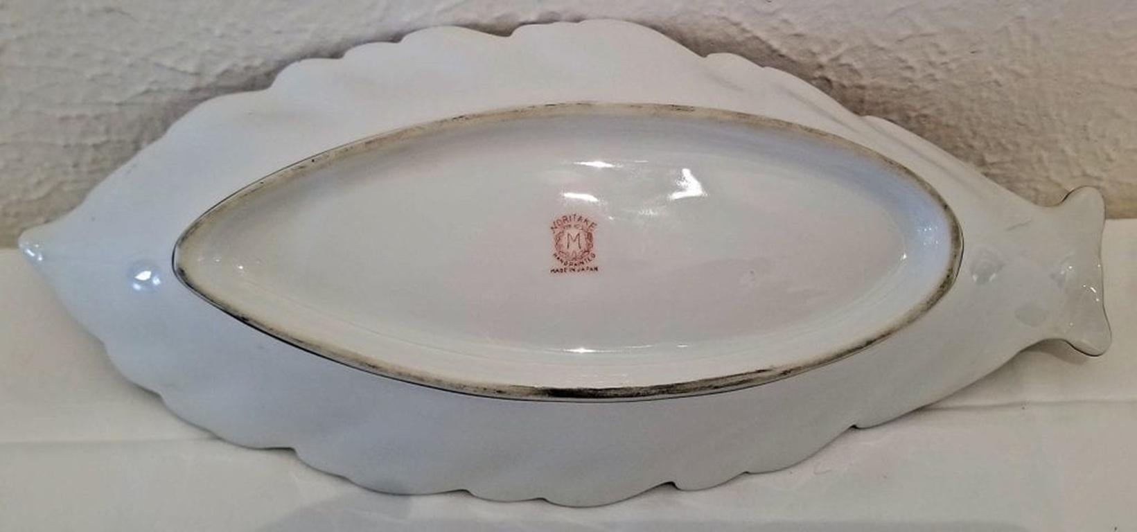 XX secolo RARO Vassoio e 6 sali di Noritake Lusterware d'epoca in vendita