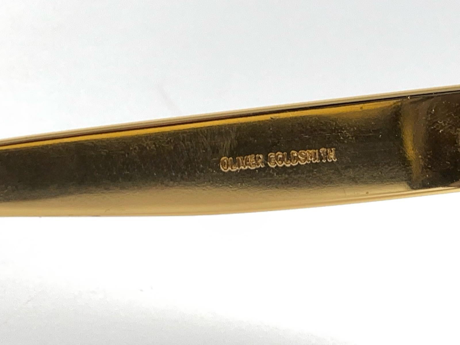 Seltene Vintage Oliver Goldschmiede Katzenauge Gold Errebi Seiten 1970 Sonnenbrille im Zustand „Hervorragend“ im Angebot in Baleares, Baleares