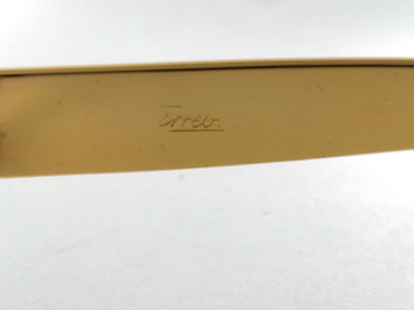 Seltene Vintage Oliver Goldschmiede Katzenauge Gold Errebi Seiten 1970 Sonnenbrille Damen im Angebot