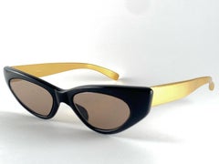 Rare Vintage Oliver Goldsmith Cat Eye Gold Errebi Sides 1970 Sunglasses