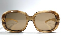 Seltene übergroße Vintage Oliver Goldschmiede Errebi-Sonnenbrille in Übergröße 1970 in Übergröße