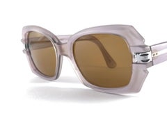 Rare Vintage Oliver Goldsmith Silver Errebi Sides Oversized 1970 Sunglasses