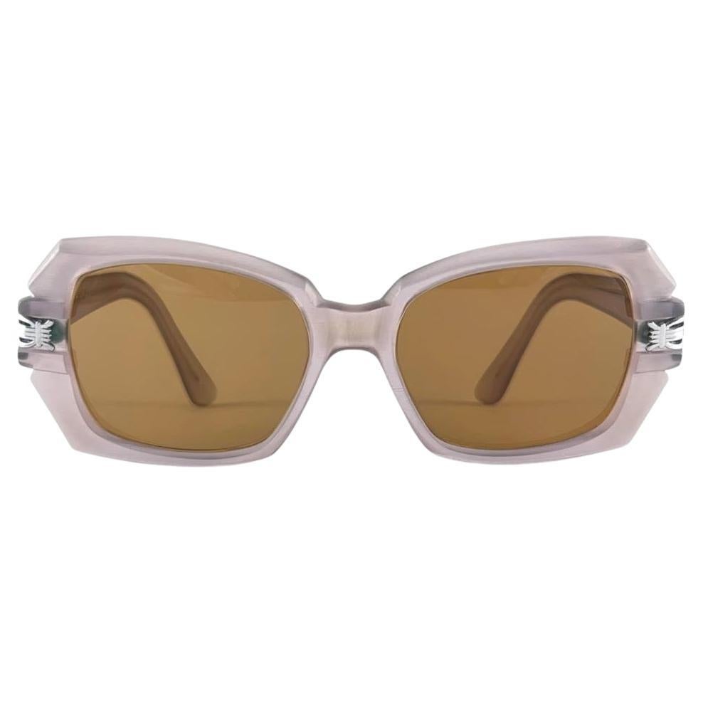 Rare Vintage Oliver Goldsmith Silver Errebi Sides Oversized 1970 Sunglasses For Sale