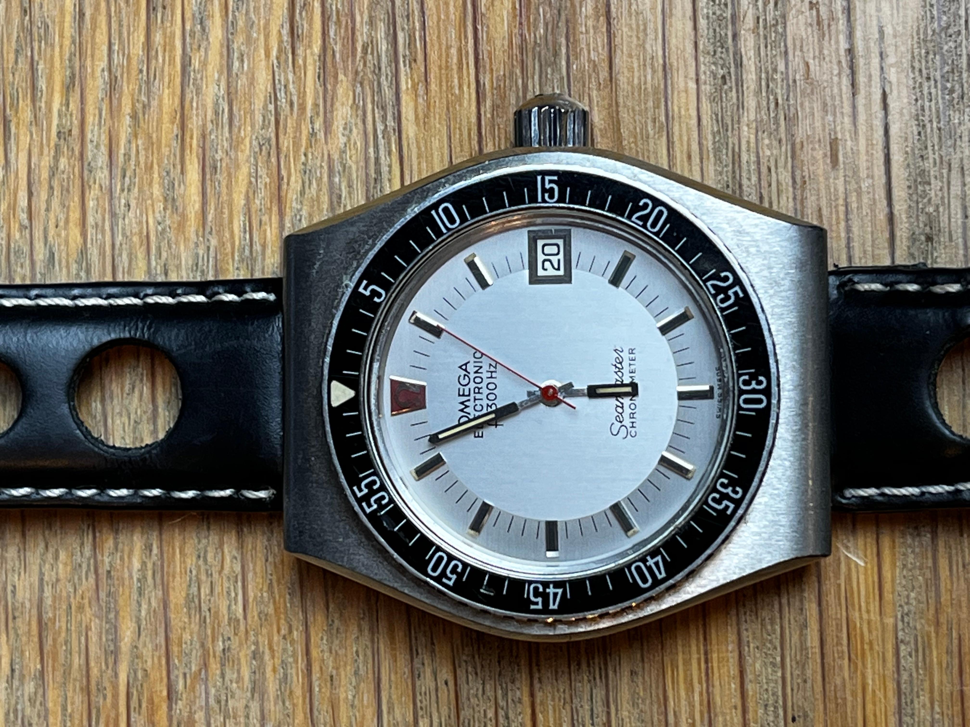 Rare Vintage Omega Electronic F300Hz Seamaster In Good Condition For Sale In Barnard Castle, GB
