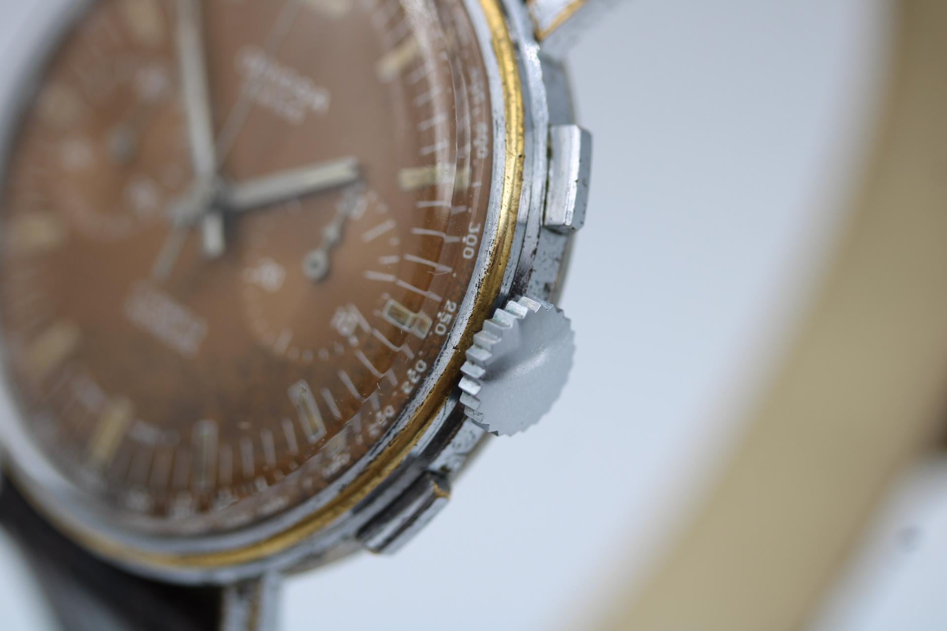Rare Vintage Oriosa Chronograph – 1960s  Stunning Tropical Dial 2