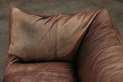 Rara coppia di divani in pelle Bambole di Mario Bellini, CIRCA 1976