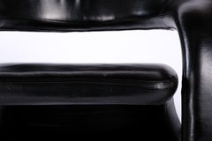 Rare Vintage Pair of Jaymar Leather Lounge Chairs